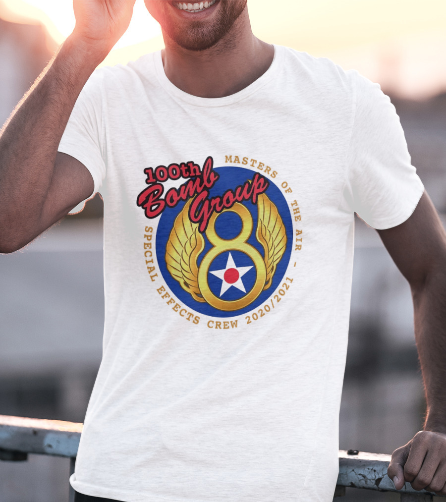 100th Bomb Group Masters Of The Air Eighth Air Force Special Effects Crew 2020 2021 T-Shirt