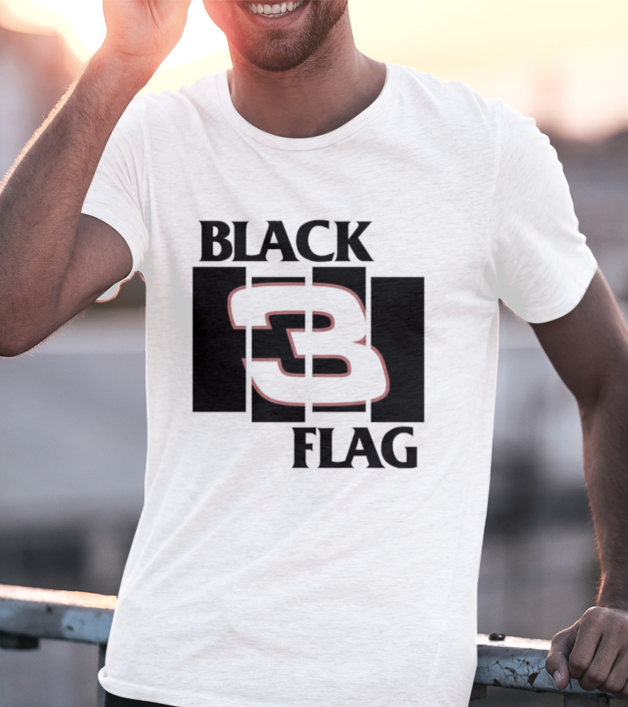 Black 3 Flag T-Shirt