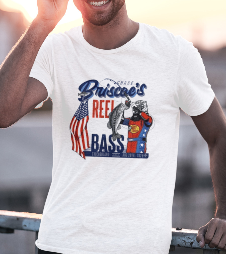 Chase Briscoe's Reel Bass Pro Shops Chicagoland Aug 28th 2026 T-Shirt