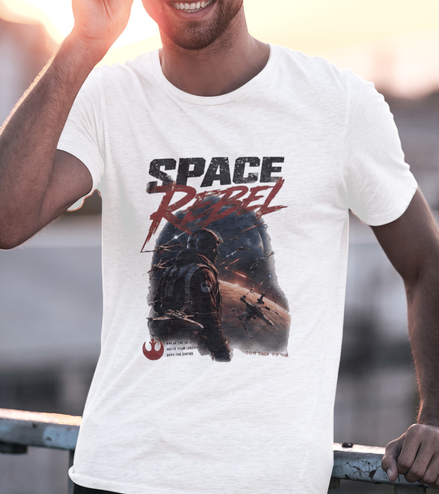Space Rebel Break The Grid Write Your Legend Defy The Empire T-Shirt