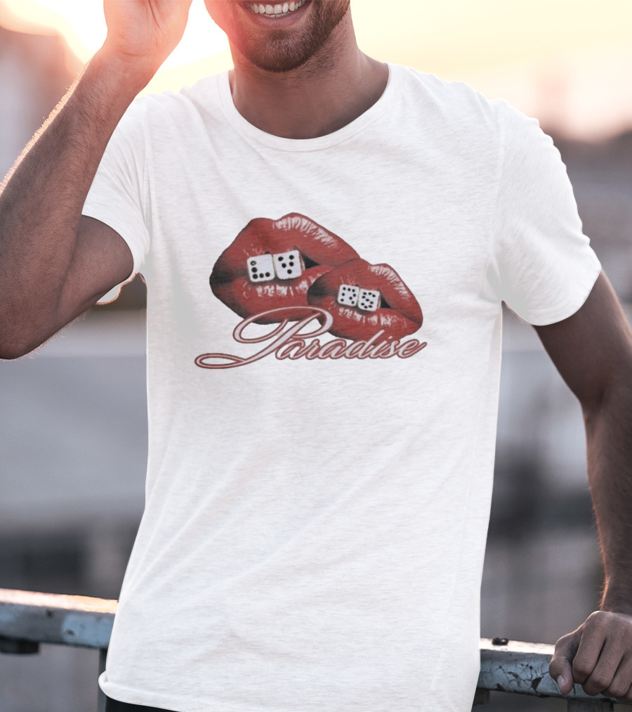 Isaiah Falls LVRS Paradise Red Lips Dice T-Shirt