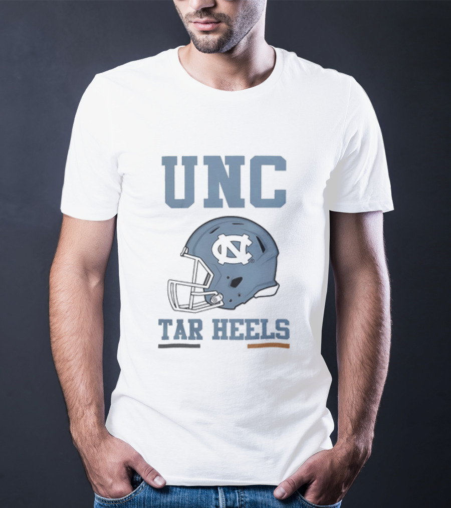 UNC Tar Heels Football Helmets Ireland 2026 Aviva Stadium T-Shirt