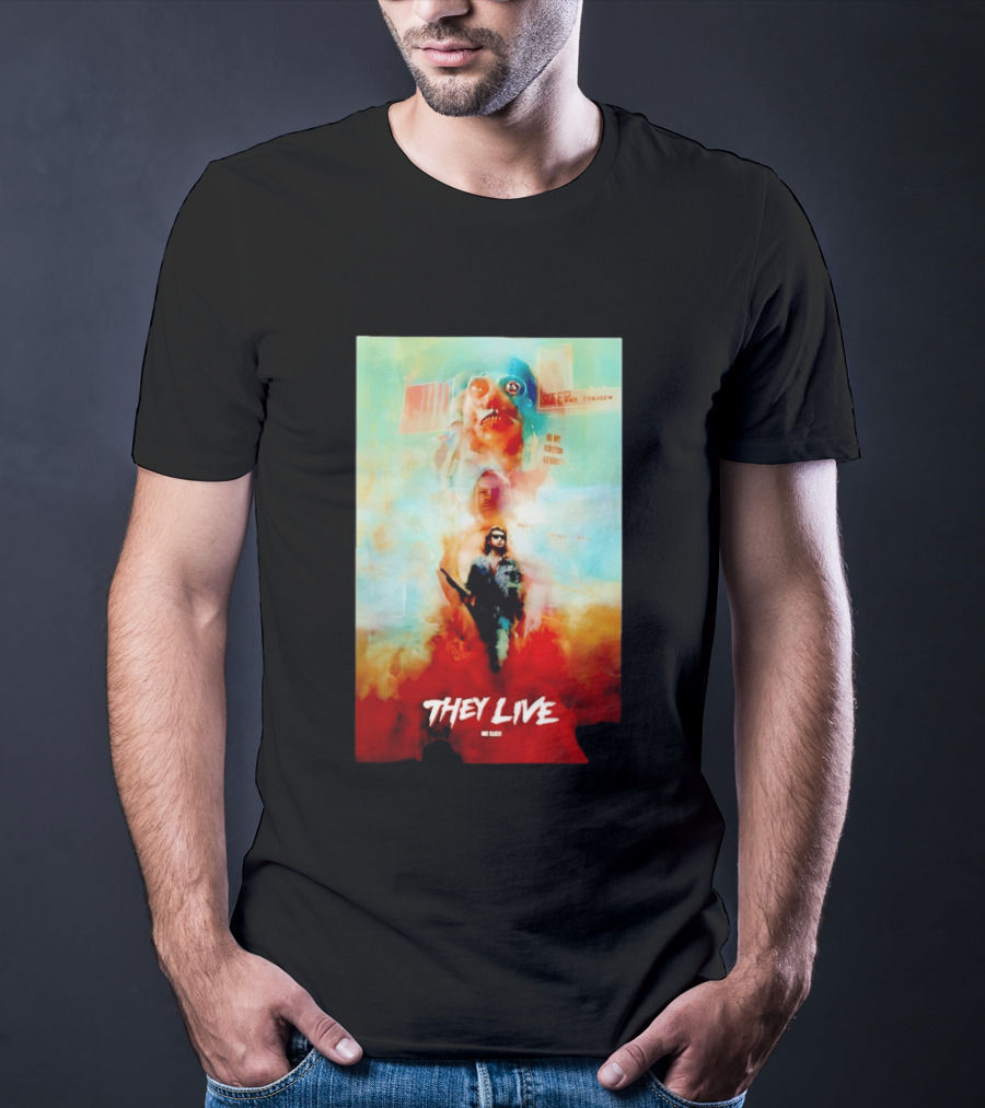 They Live John Nada Sci Fi Surreal Movie Film T-Shirt
