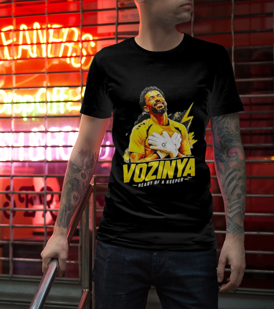 Vozinya Heart Of A Keeper Cape Verde Football Goalkeeper T-Shirt