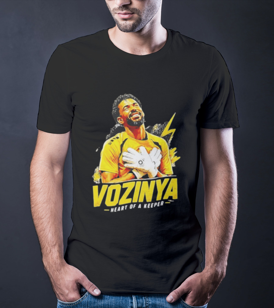 Vozinya Heart Of A Keeper Cape Verde Football Goalkeeper T-Shirt