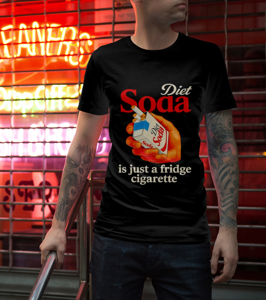 Diet Soda Is Just A Fridge Cigarette Hand Pack T-Shirt