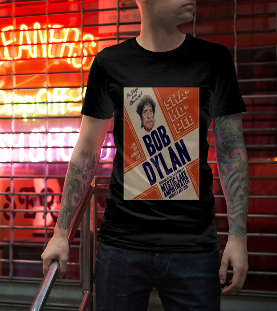 Bob Dylan Long Hot Summer Tour Mystic Lake Amphitheater Shakopee 6 July 2026 T-Shirt