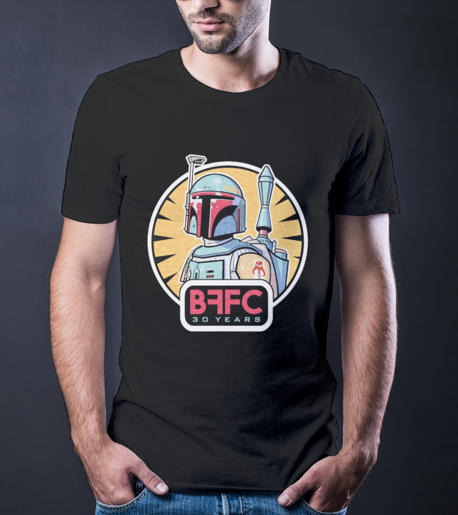 Boba Fett Mandalorian Armor BFFC 30 Years T-Shirt