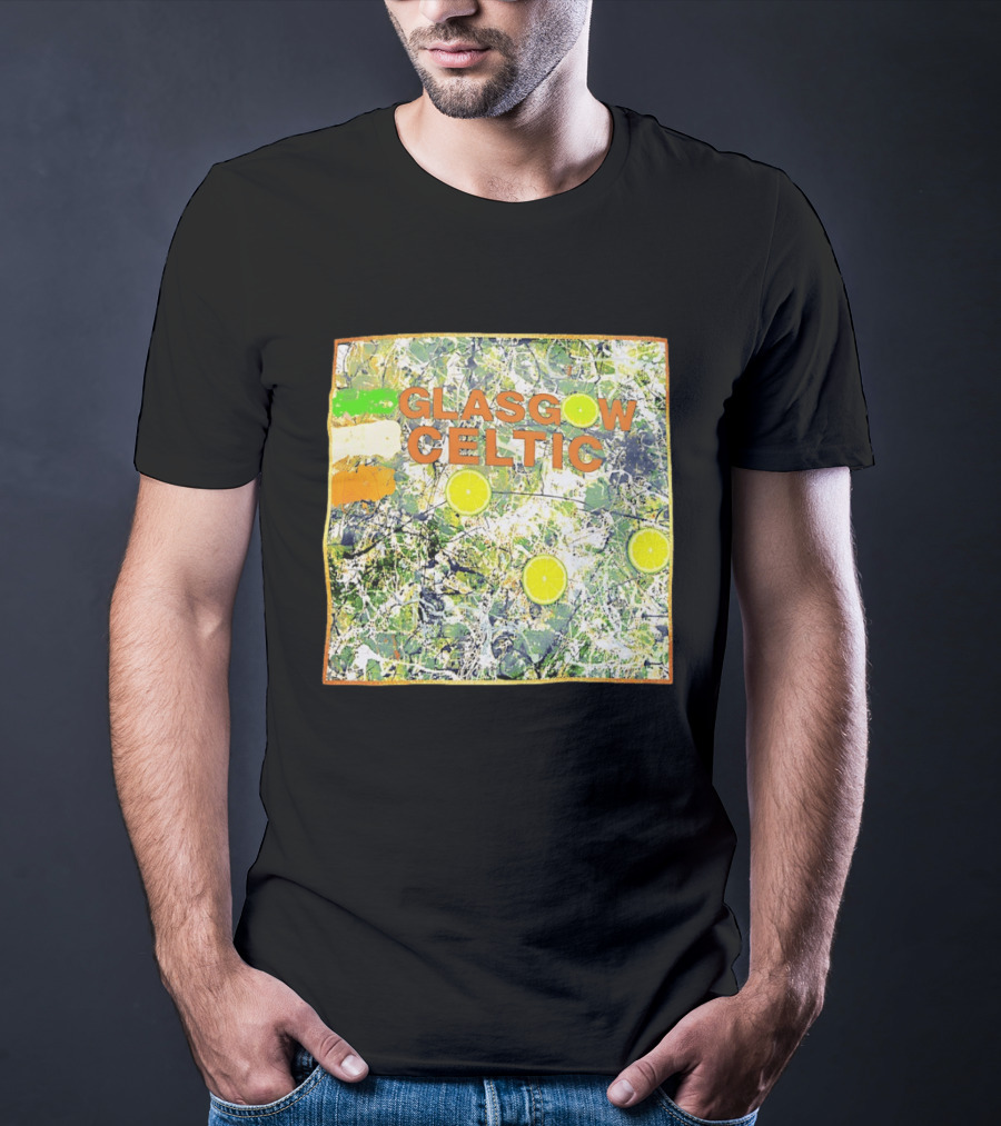 Glasgow Celtic Lime Splash Art With Citrus Accents T-Shirt