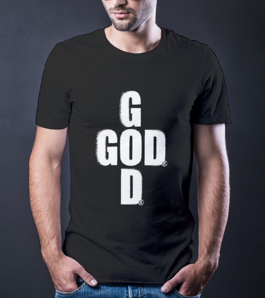 GOD Cross Christian Faith Minimalist Religious T-Shirt