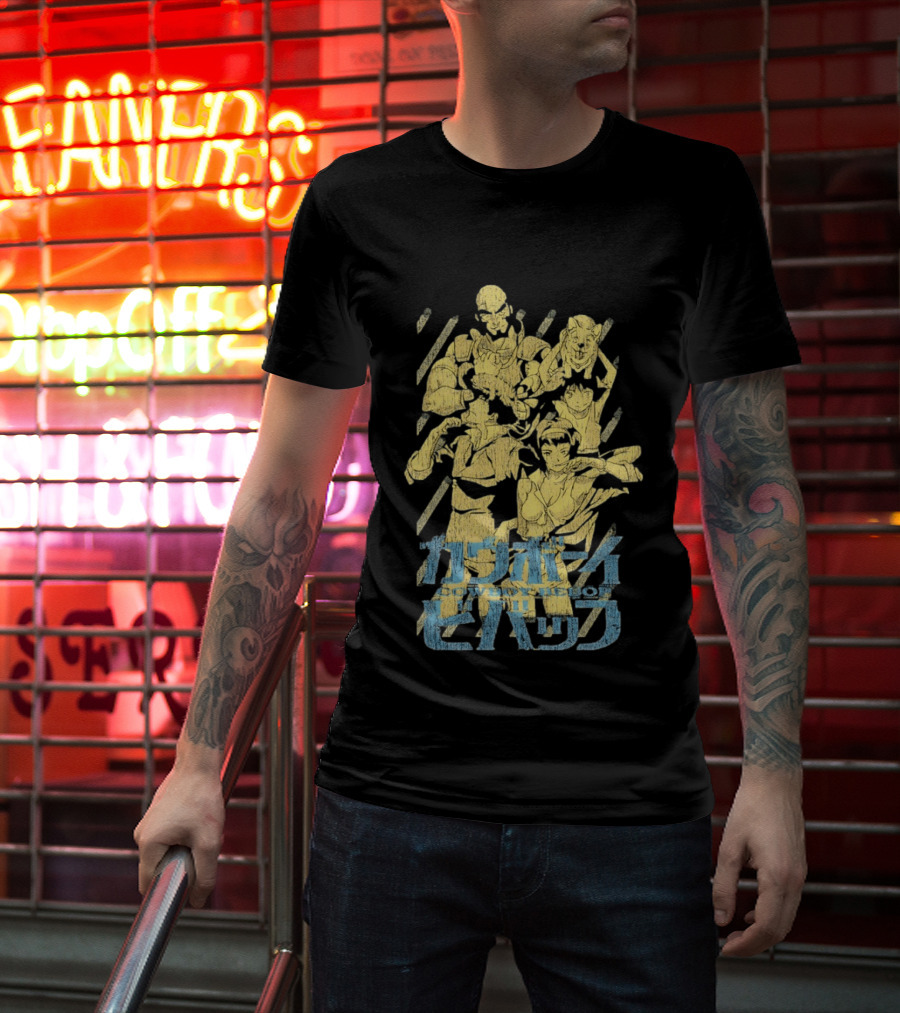 Cowboy Bebop Spike Spiegel Faye Valentine Crew T-Shirt