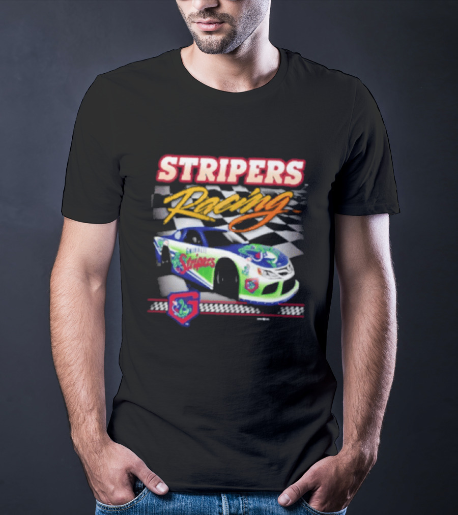 Gwinnett Stripers Racing Team Minor League Baseball Car T-Shirt