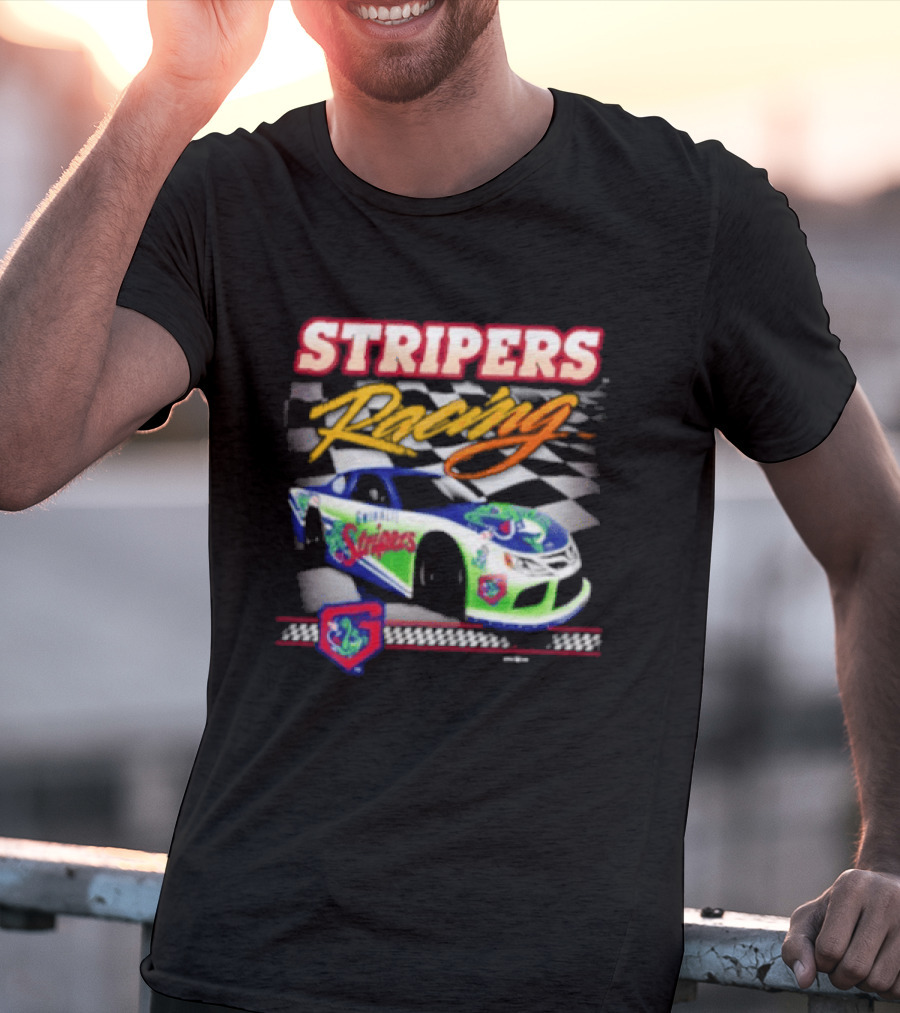 Gwinnett Stripers Racing Team Minor League Baseball Car T-Shirt