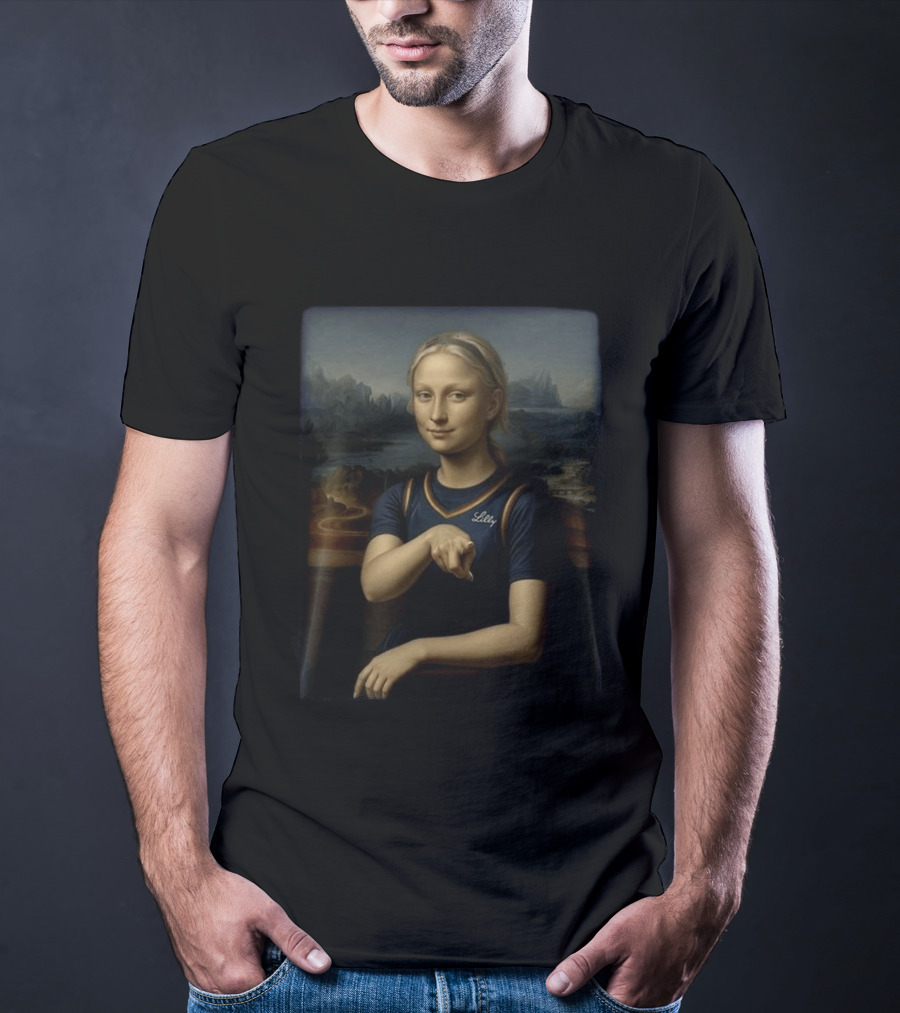 Lilly Indiana Fever 2026 Sophie Cunningham Mona Lisa Meme T-Shirt