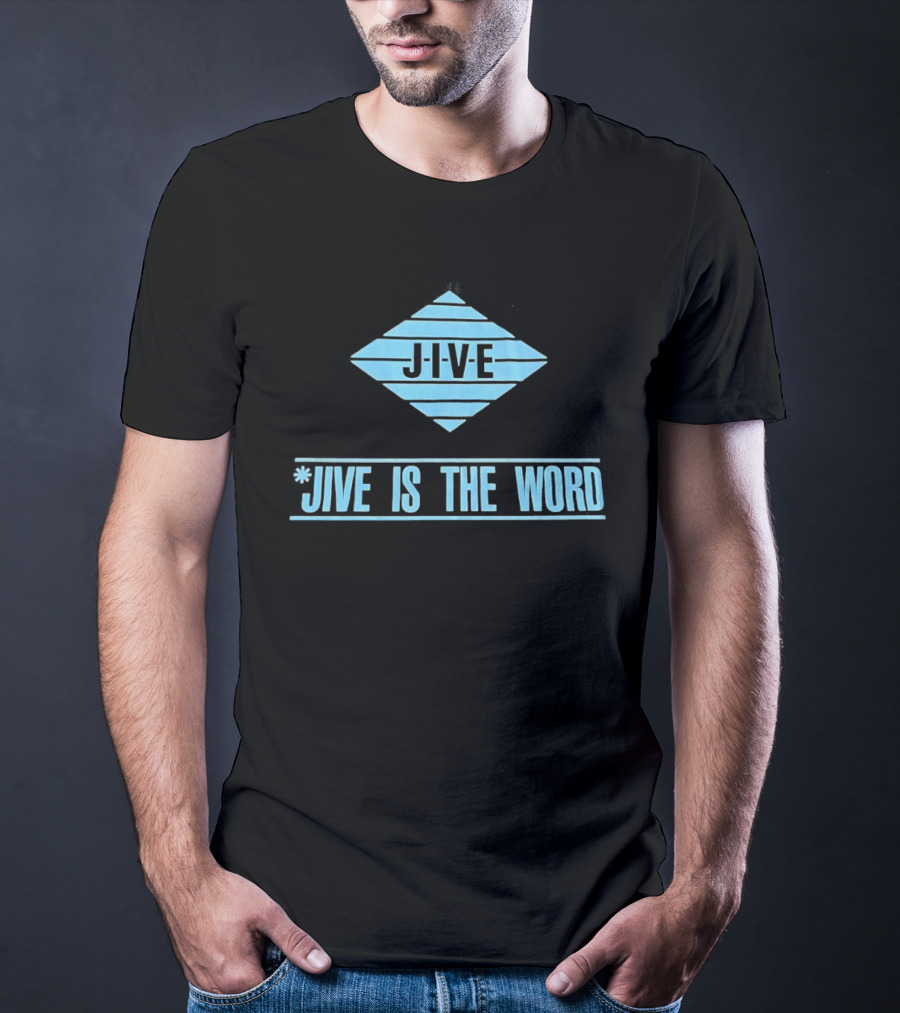 Jive Is The Word Diamond Shape Retro Music T-Shirt
