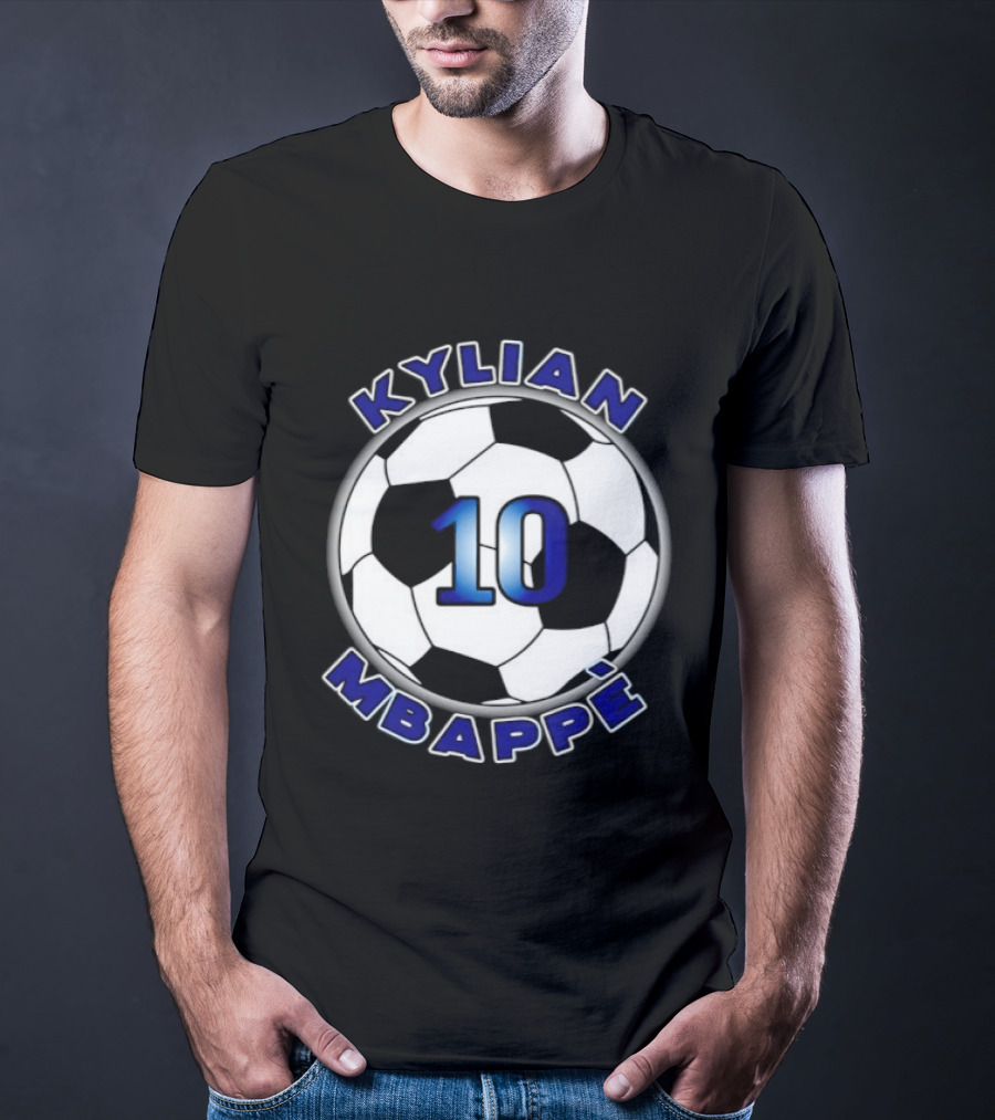 Kylian Mbappe 10 Soccer Ball France National Football Team T-Shirt