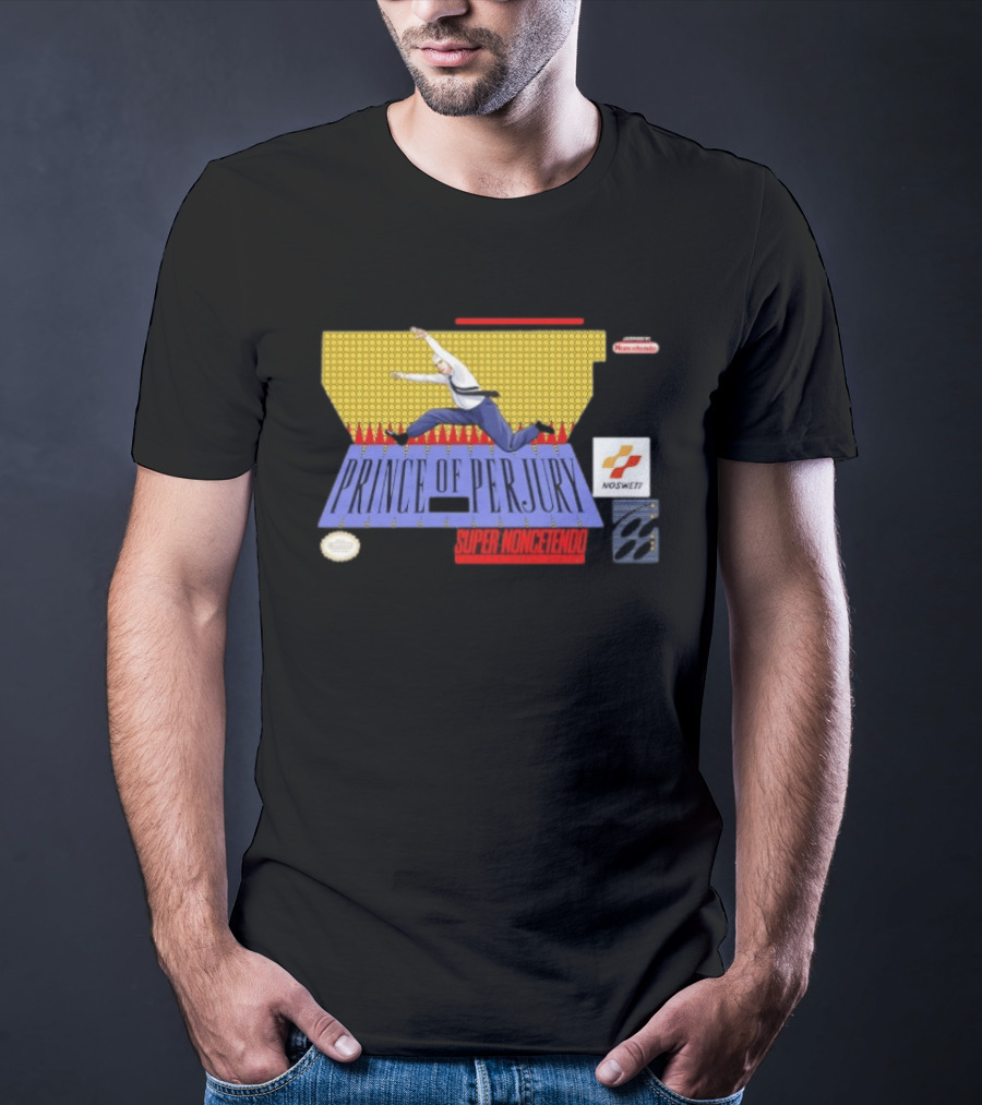 Prince Of Perjury Super Noncetendo Entertainment System Nosweat T-Shirt