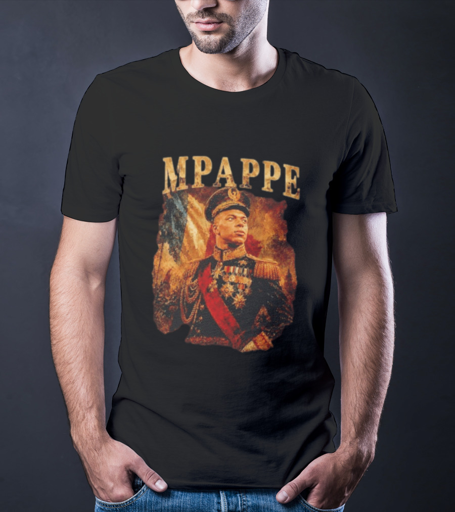 Kylian Mbappe Napoleonic General Military Uniform Commander T-Shirt