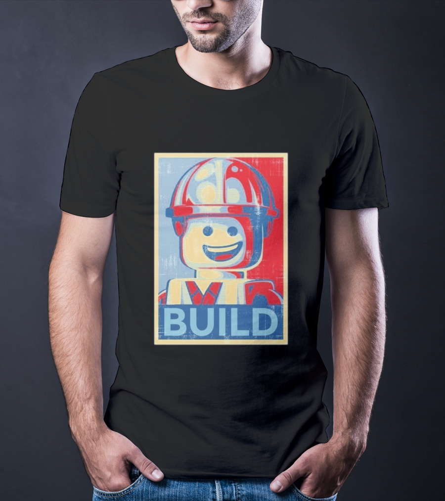 Lego Minifigure Build Distressed T-Shirt