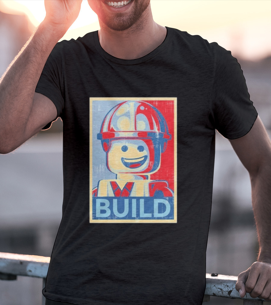 Lego Minifigure Build Distressed T-Shirt