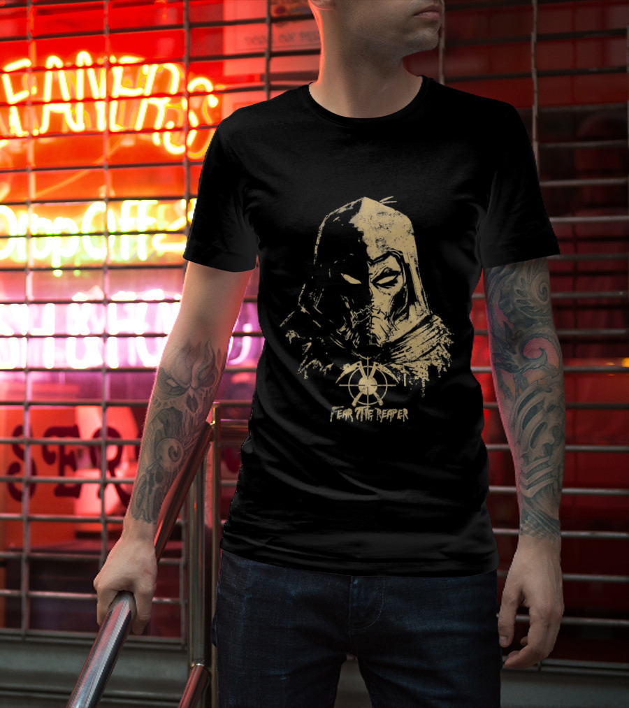 Scarecrow Batman Arkham Series Fear The Reaper Distressed T-Shirt