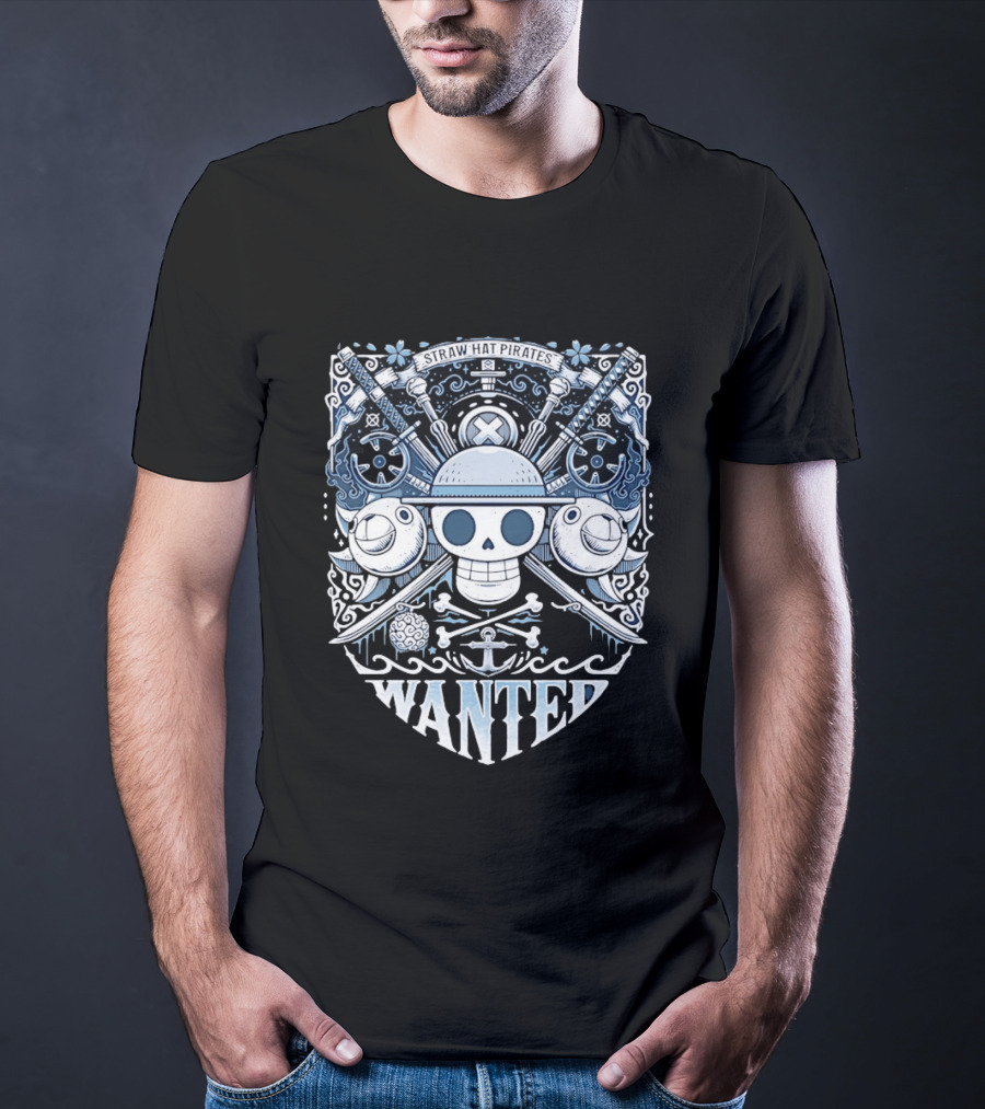 Straw Hat Pirates Skull Wanted T-Shirt