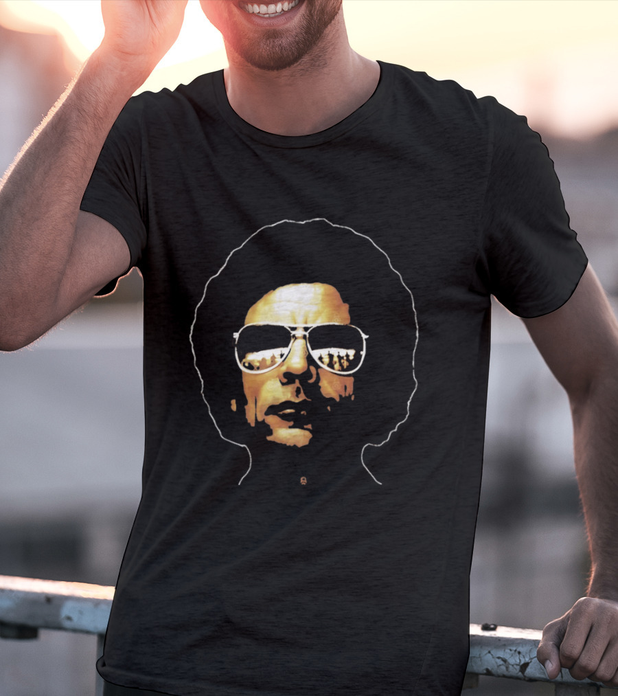 Muammar Gaddafi Afro Sunglasses T-Shirt