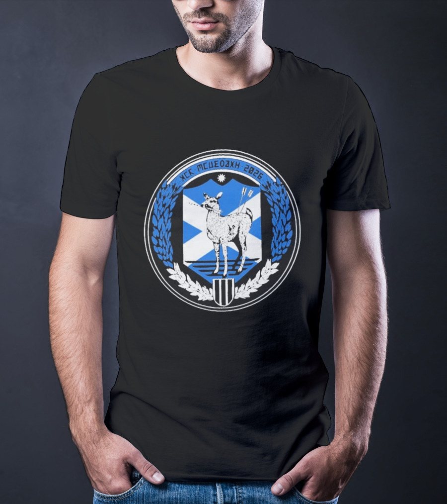 My Chemical Romance Glasgow UK 2026 Exclusive Bellahouston Park 4 July 2026 Crest And Deer Arrows T-Shirt
