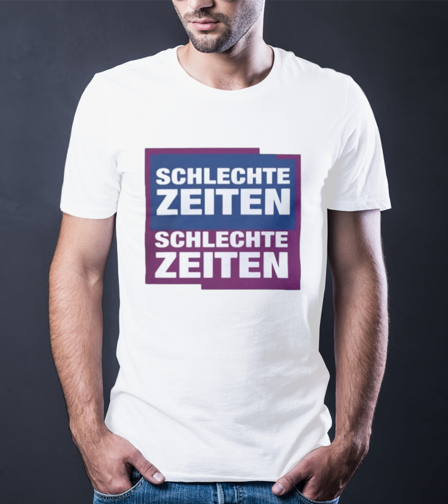 Versager Clothing Schlechte Zeiten Schlechte Zeiten Blue Purple Blocks T-Shirt