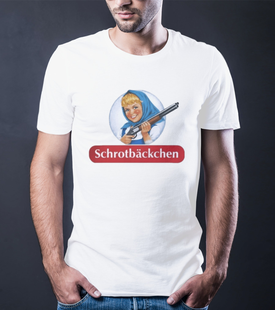 Versager Clothing Schrotbäckchen Girl With Blue Hood And Shotgun T-Shirt