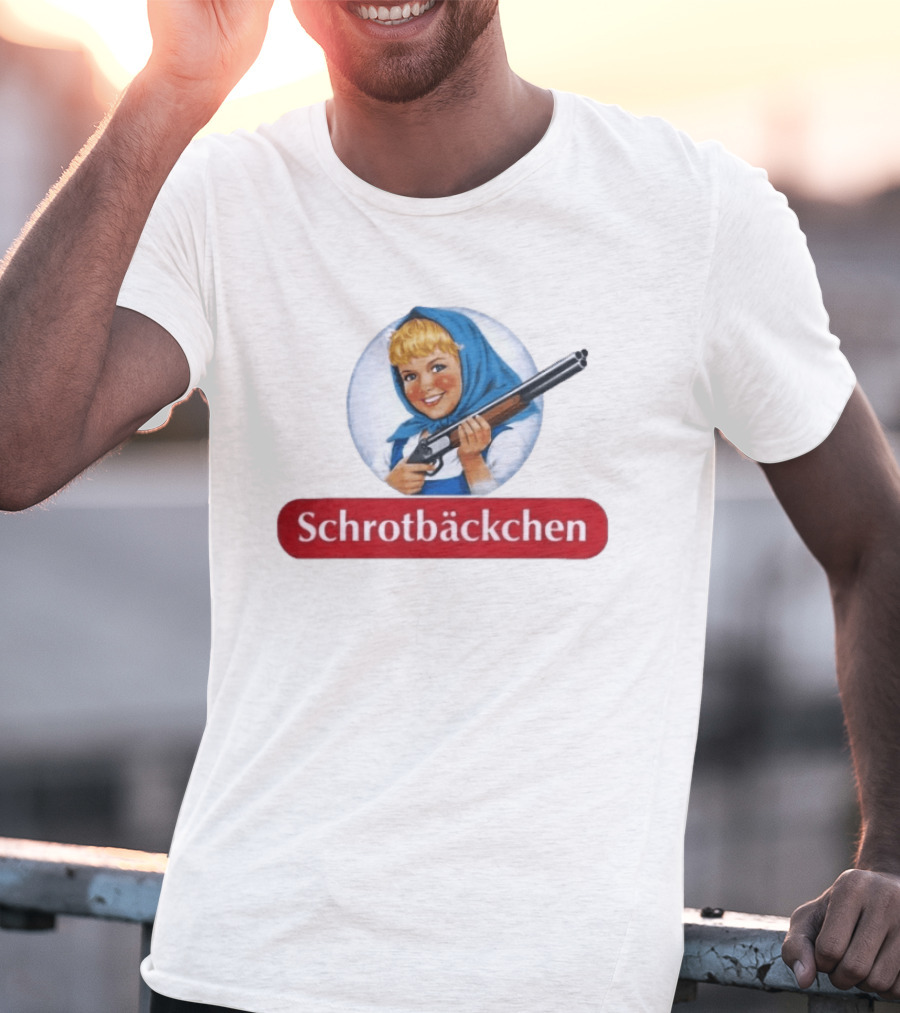 Versager Clothing Schrotbäckchen Girl With Blue Hood And Shotgun T-Shirt