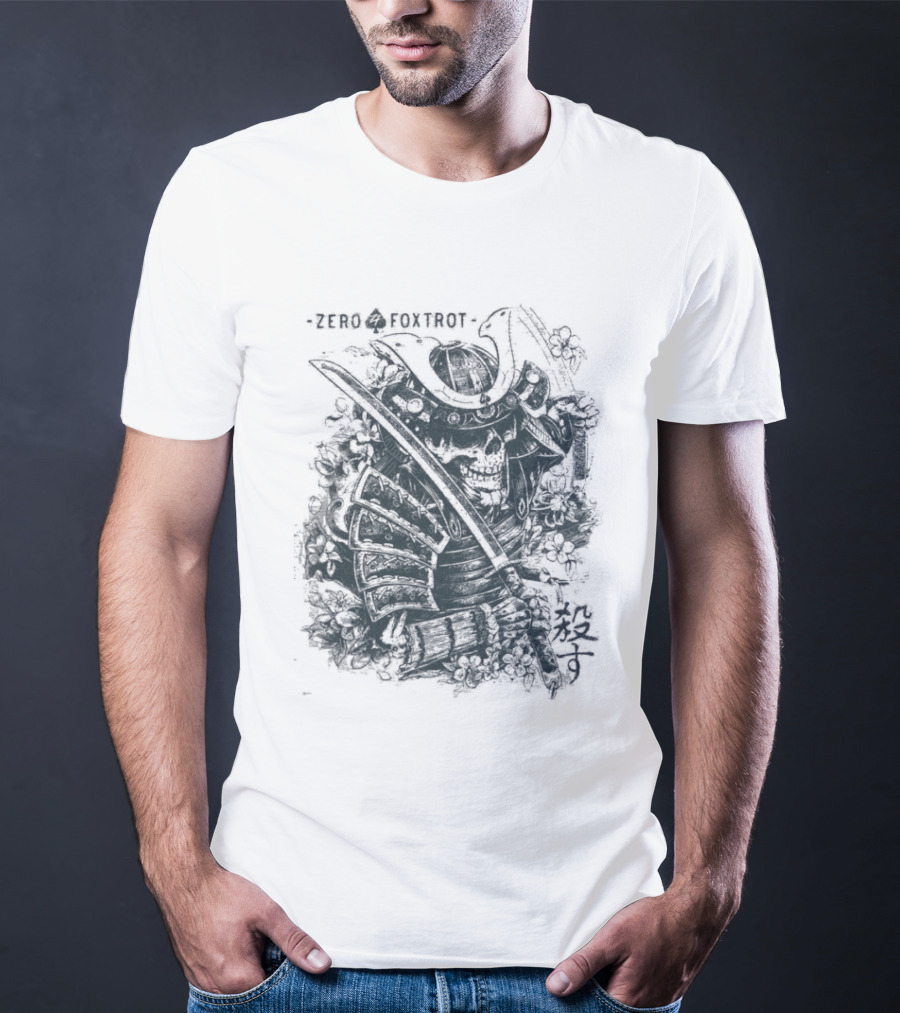Zero Foxtrot Kill You Sword Skull T-Shirt