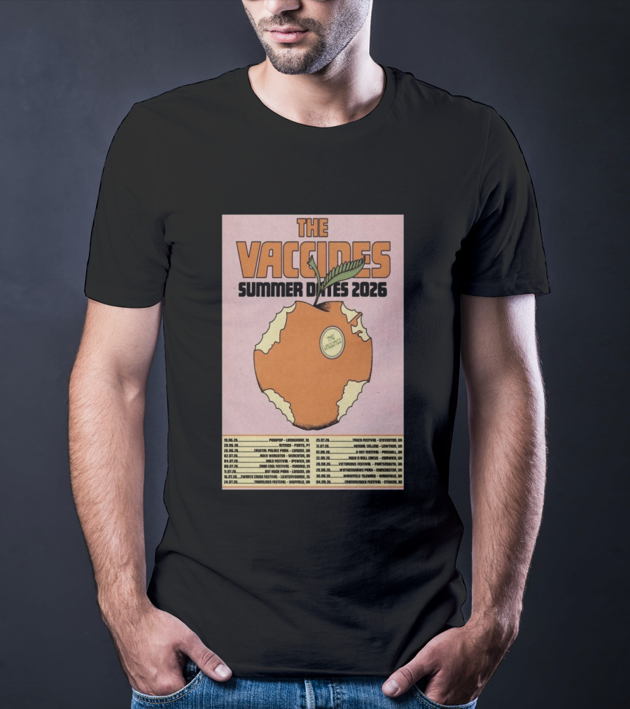 The Vaccines Summer Dates 2026 Tour UK And Europe Concert Schedule T-Shirt