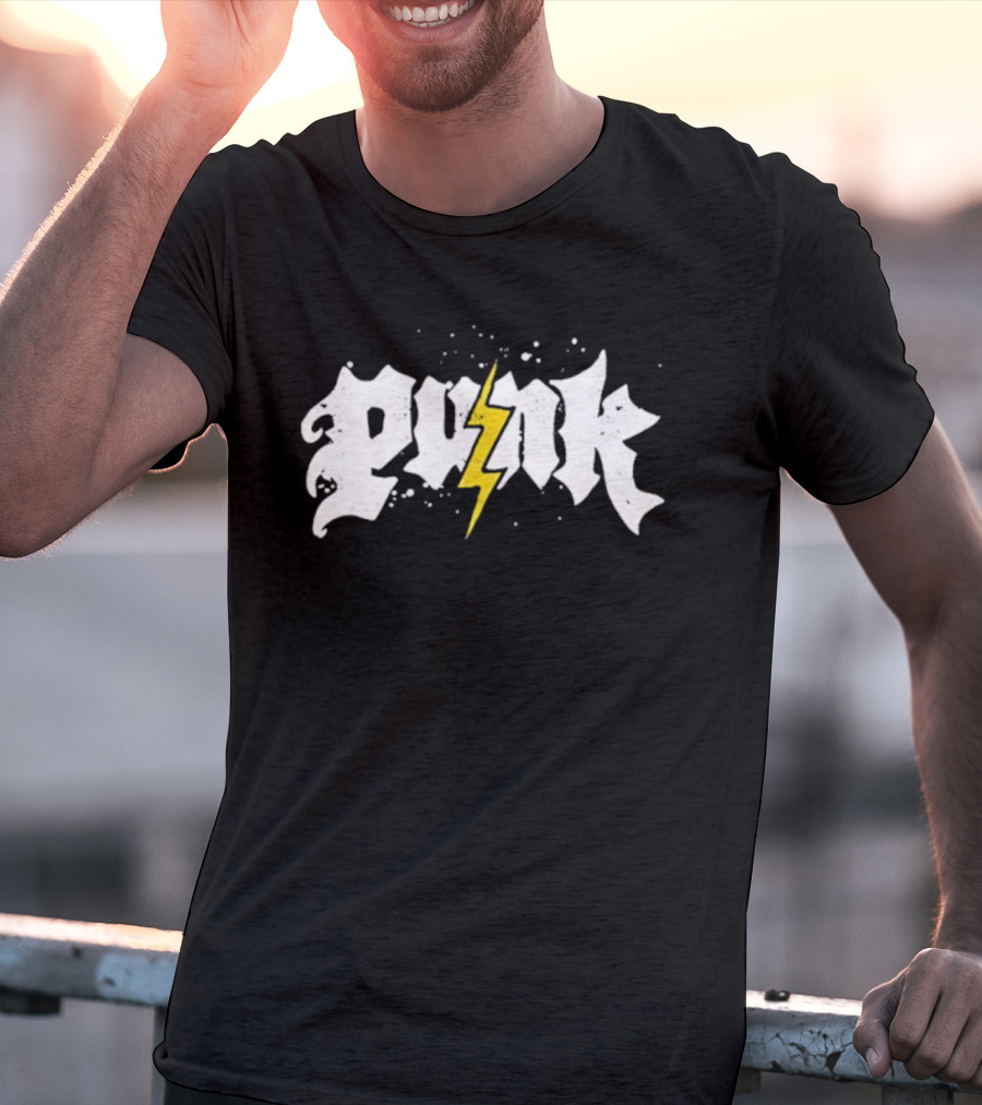 WWE CM Punk Lightning Bolt T-Shirt