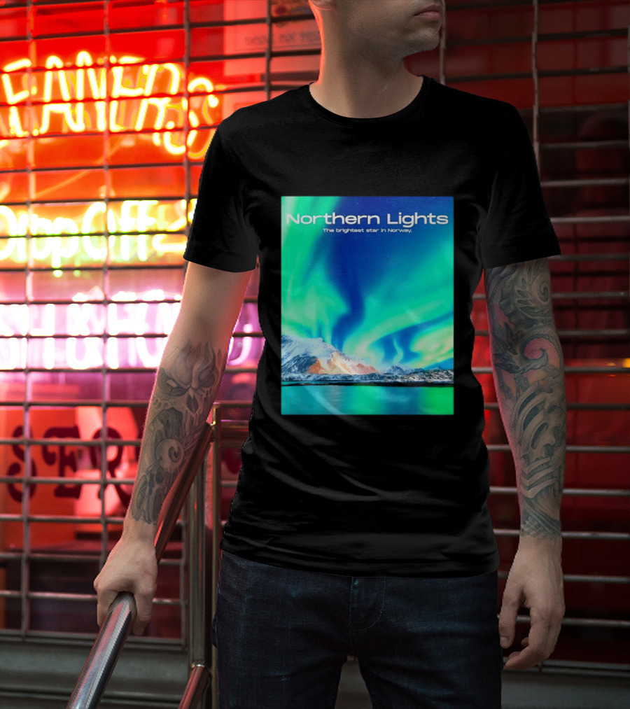 Northern Lights The Brightest Star In Norway T-Shirt