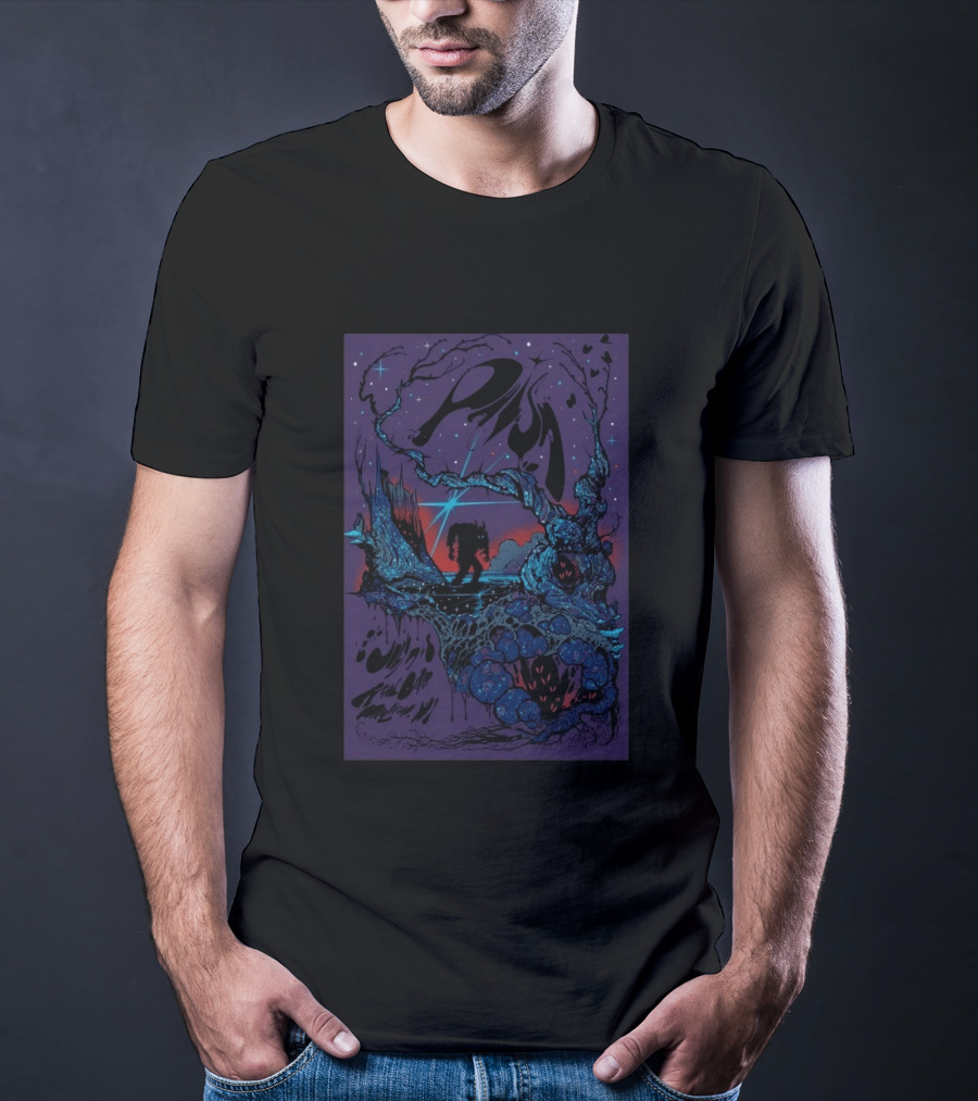 Phish Kohl Center Madison WI July 7 8 2026 Psychedelic Art With Celestial And Abstract Landscape T-Shirt