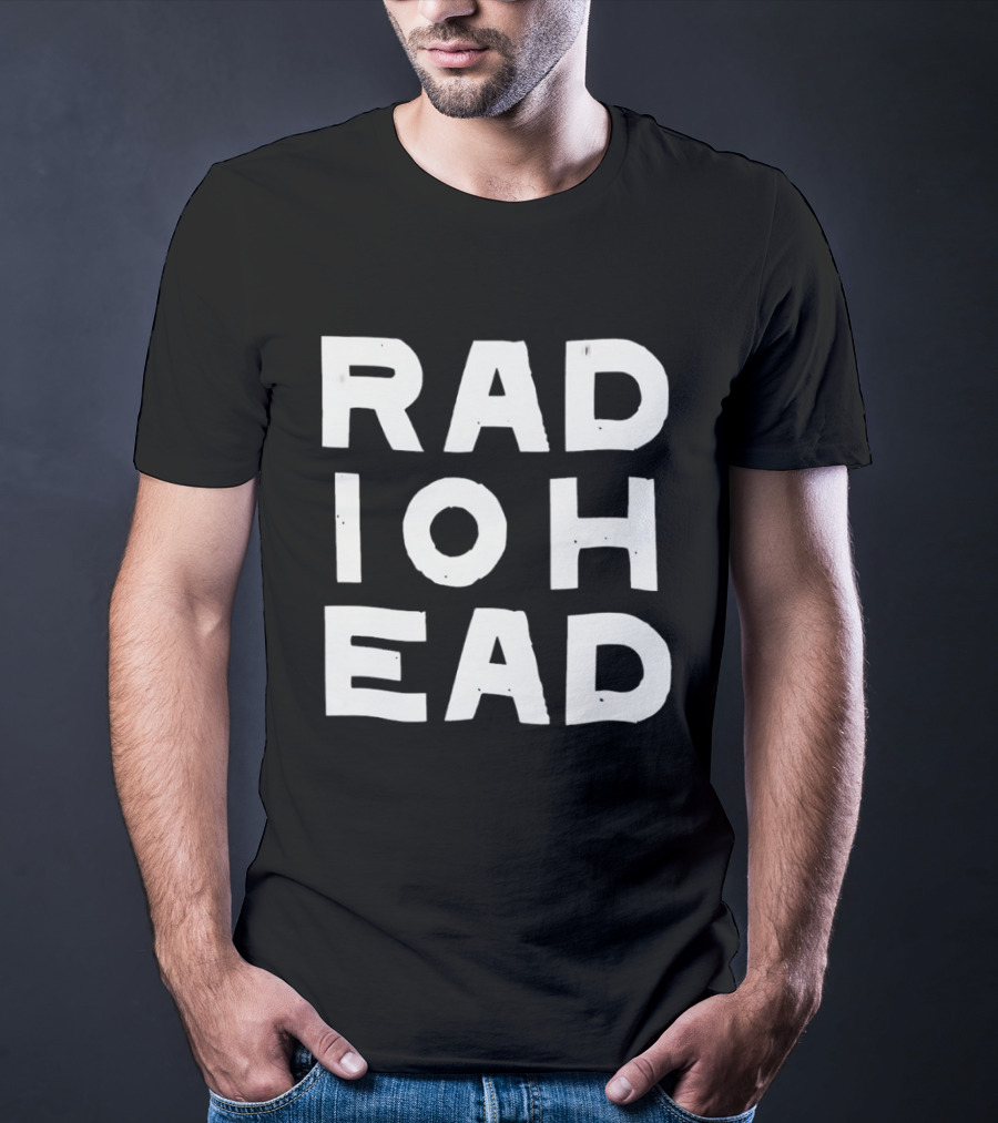 Radiohead Alternative Rock Thom Yorke Band Name Block Letters T-Shirt