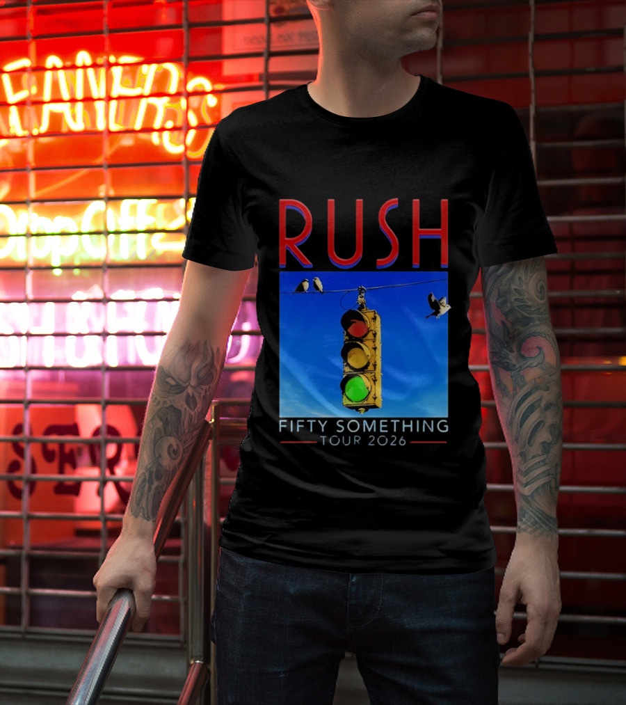 Rush Fifty Something Tour 2026 Traffic Light T-Shirt