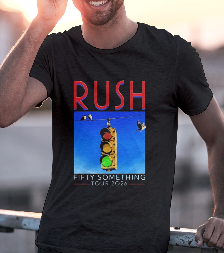 Rush Fifty Something Tour 2026 Traffic Light T-Shirt
