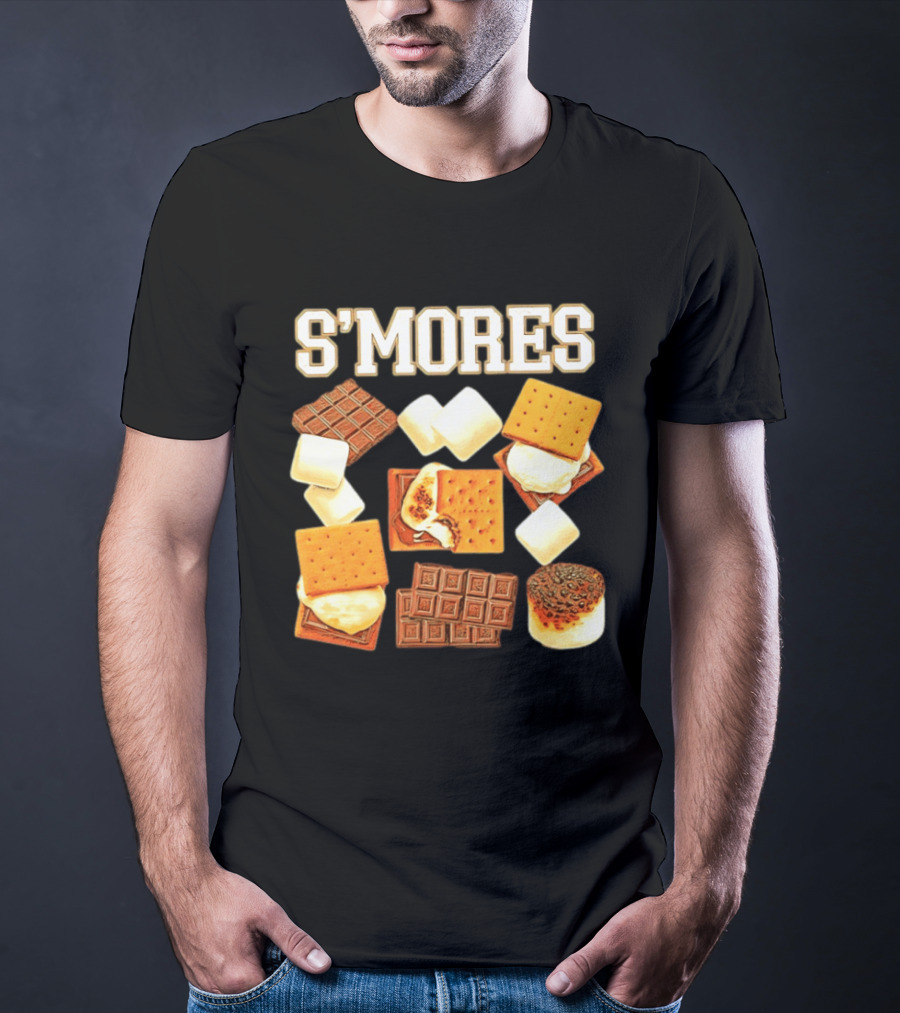 S'mores Marshmallow Chocolate Graham Cracker Delight T-Shirt