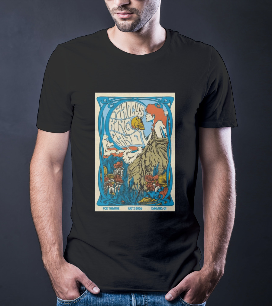 Marcus King Band Fox Theatre Oakland CA July 7 2026 Vintage Psychedelic T-Shirt
