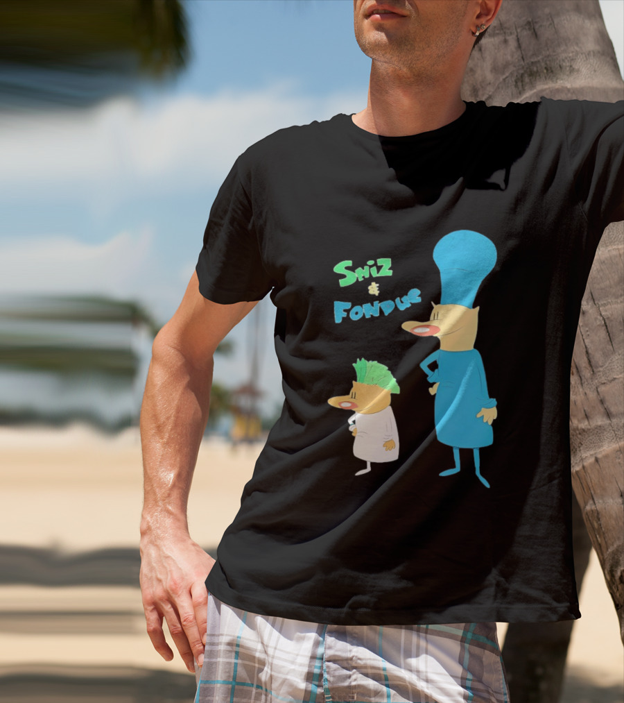 Sniz And Fondue Characters From Nickelodeon 90s Cartoon Series T-Shirt