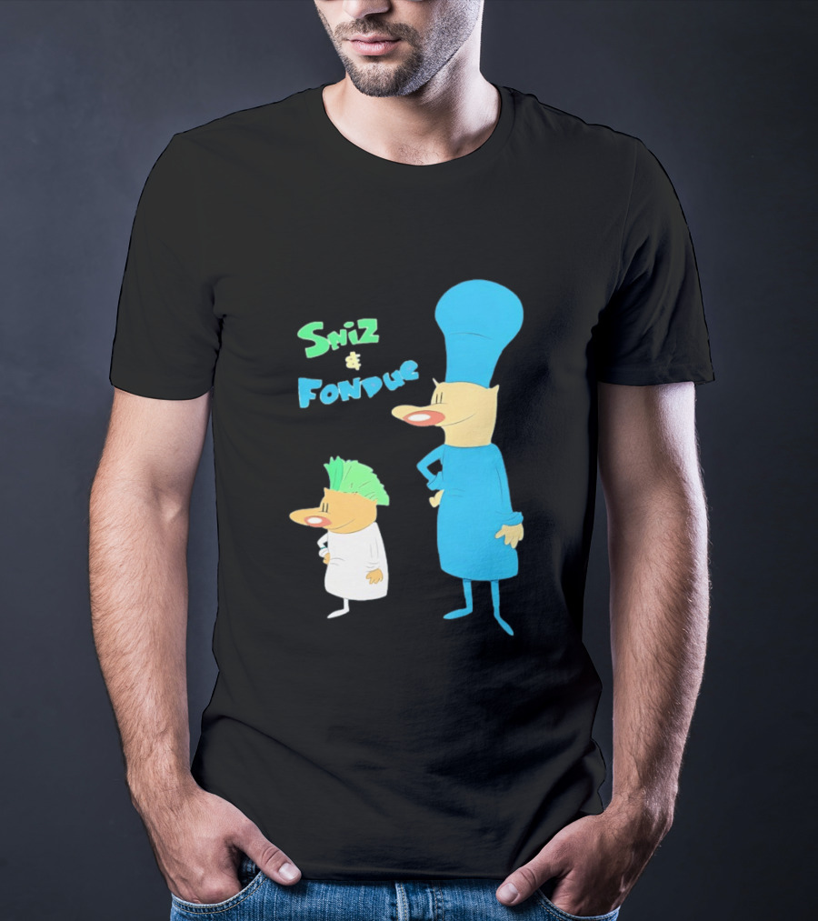 Sniz And Fondue Characters From Nickelodeon 90s Cartoon Series T-Shirt