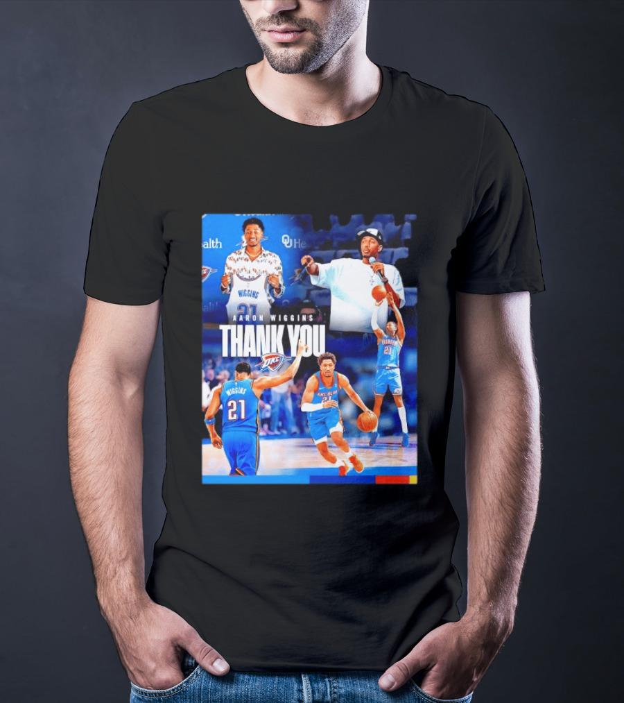 Aaron Wiggins Oklahoma City Thunder Thank You T-Shirt