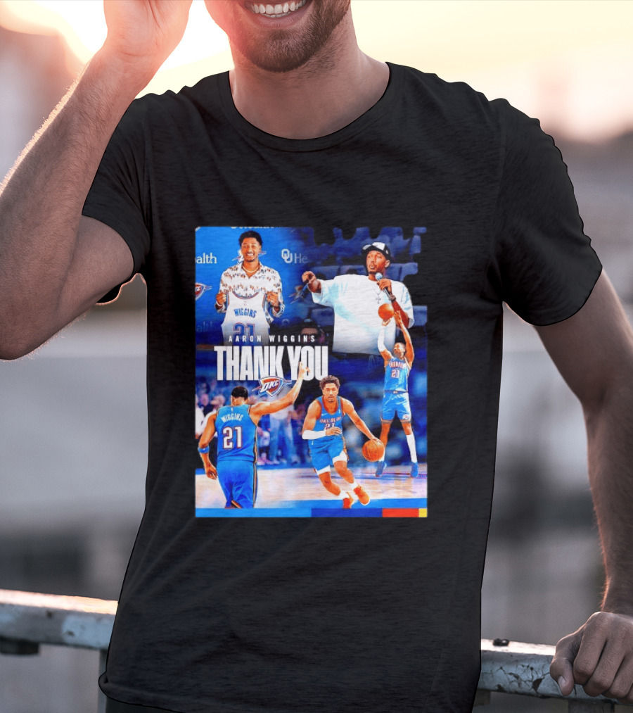 Aaron Wiggins Oklahoma City Thunder Thank You T-Shirt