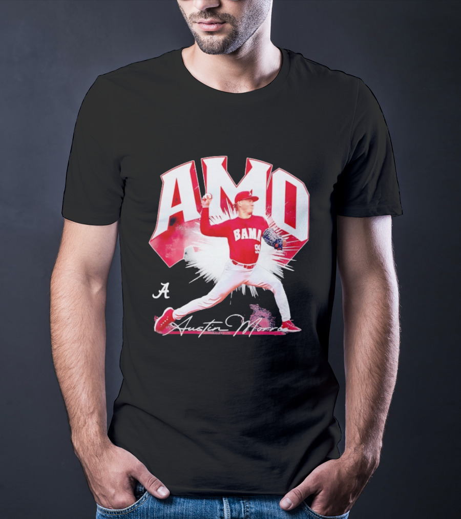 Austin Morris NCAA Baseball Alabama Crimson Tide Collage T-Shirt