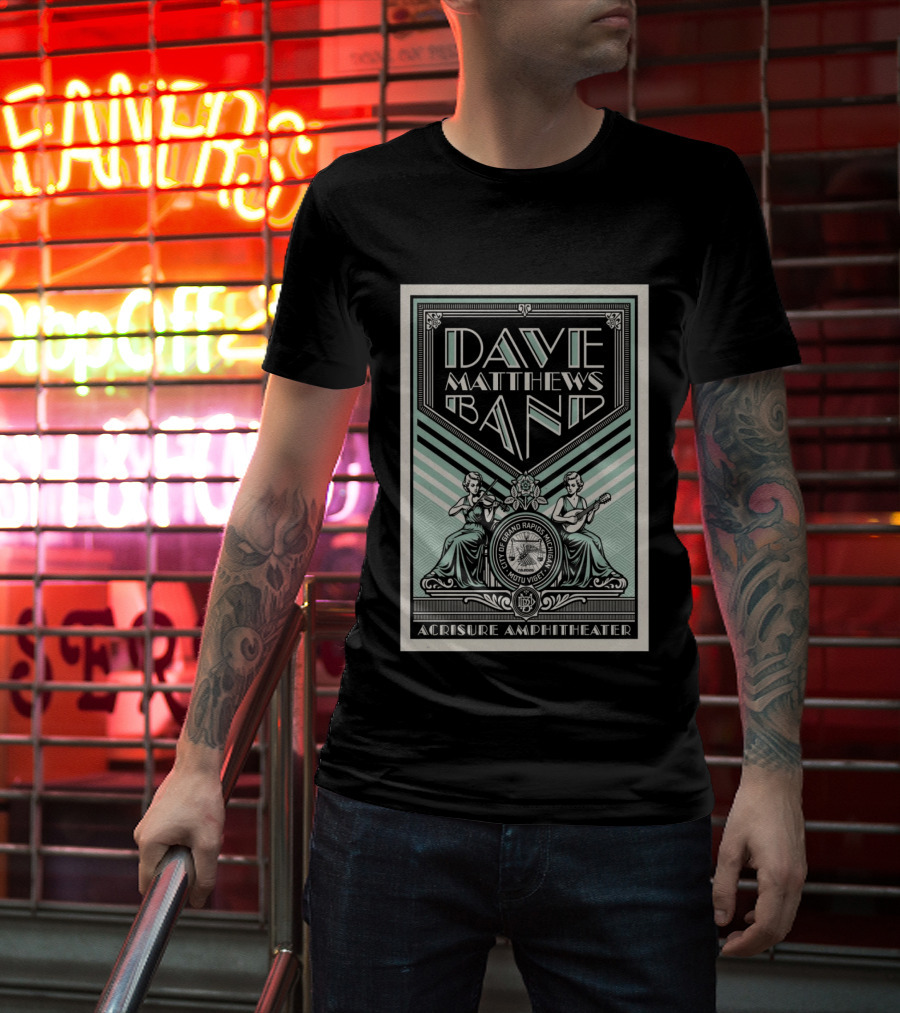 Dave Matthews Band Grand Rapids Event On Jul 8 2026 T-Shirt