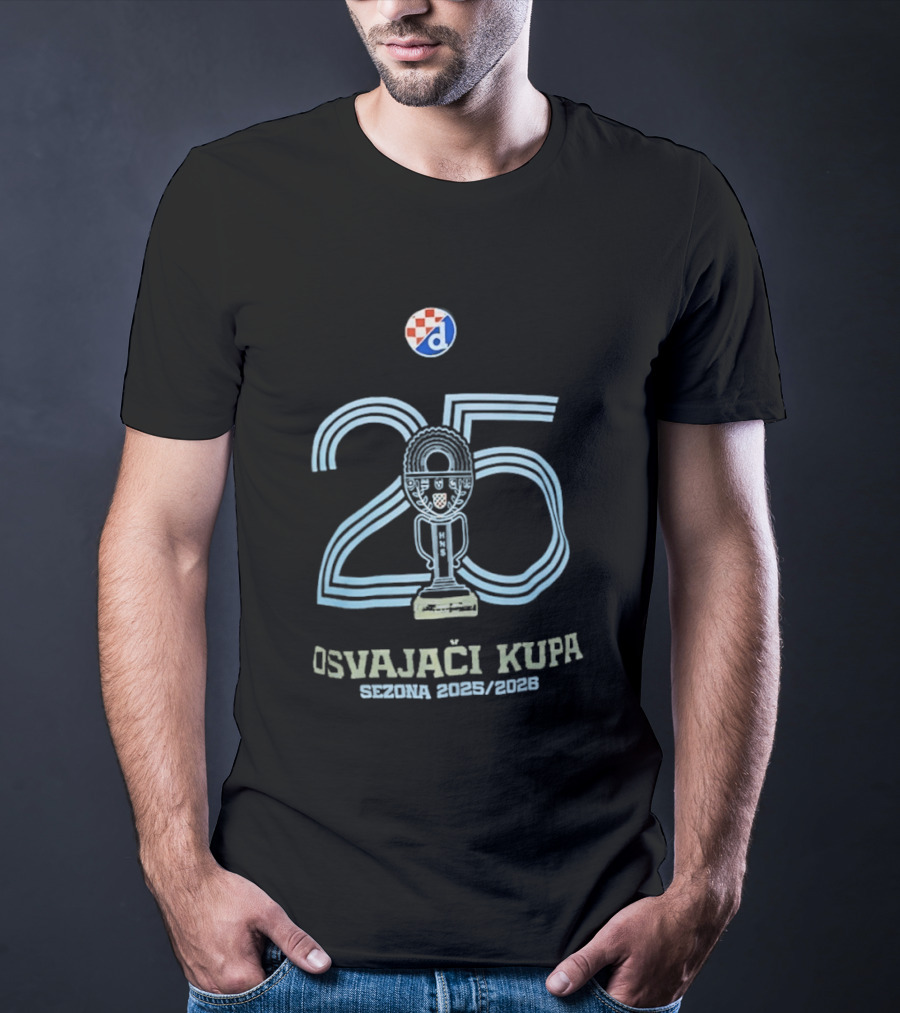 Dinamo Zagreb Croatian Cup Winners 2025 2026 Season T-Shirt