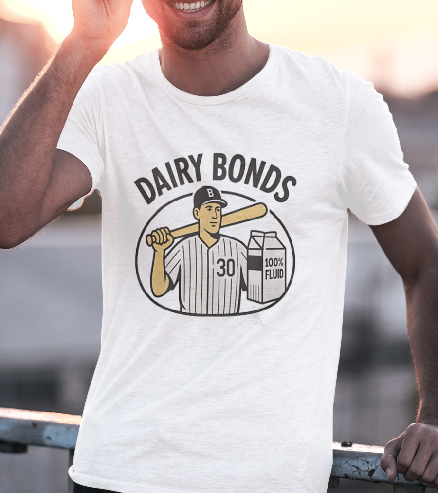 Dairy Bonds Baseball 30 Player 100 Percent Fluid T-Shirt