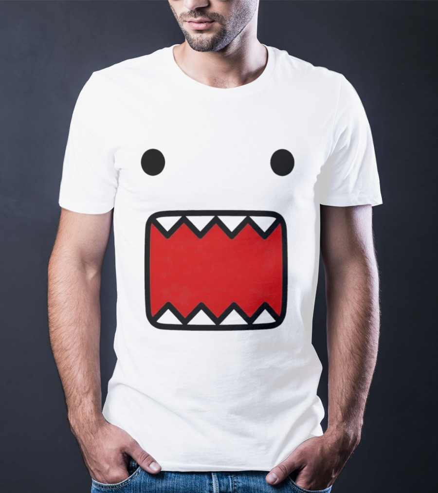 Domo Kun Face Expression With Red Teeth T-Shirt